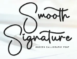 Smooth Signature Typeface font