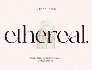 Ethereal Demo font