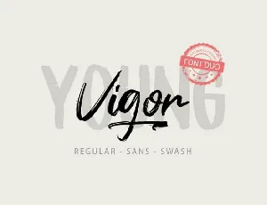 Young Vigor Brush font