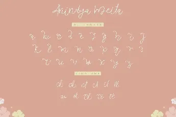 Anindya Meita Demo font