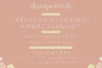 Anindya Meita Demo font