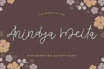 Anindya Meita Demo font