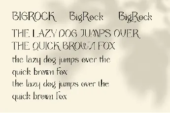 Bigrock-Personal use font