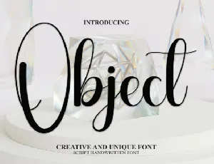 Object Script font
