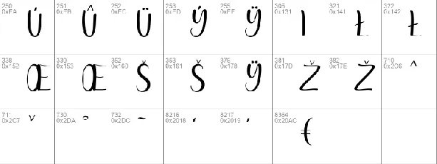 Yoshinta font