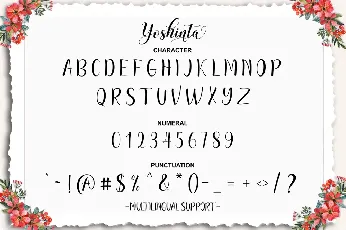 Yoshinta font