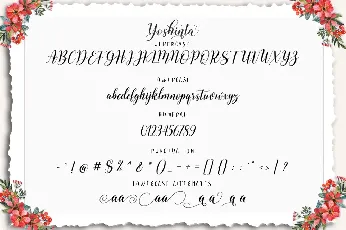 Yoshinta font