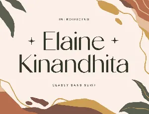 ElaineKinandhita font