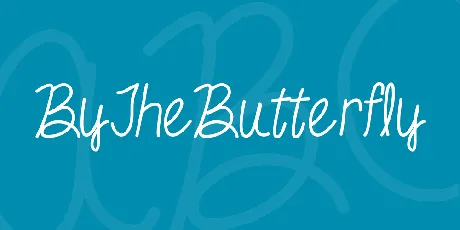 ByTheButterfly font