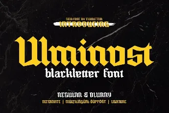 Ulminost font