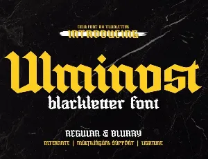 Ulminost font