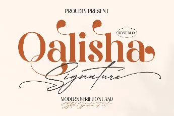 Qalisha Signature font