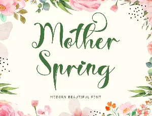 Mother Spring font
