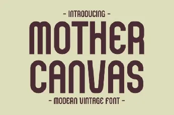 Mother Canvas font