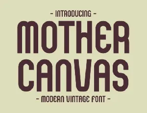Mother Canvas font