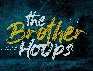 The Brother Hoops font