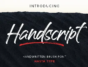 Handscript font