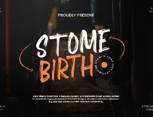 Stome Birth font