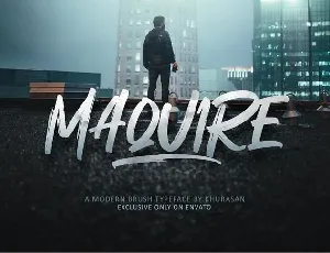 Maquire Brush Script font