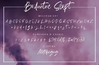 Briliantine Script font