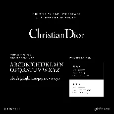 Dior font