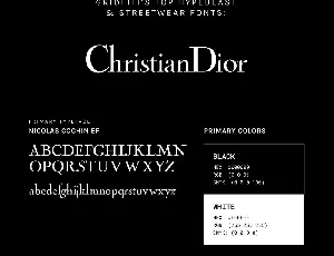 Dior font