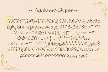 Agathsya font