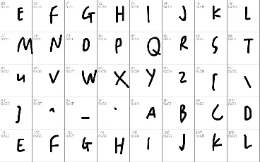 Happy Hints font