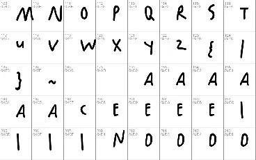 Happy Hints font