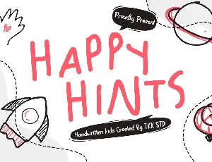 Happy Hints font