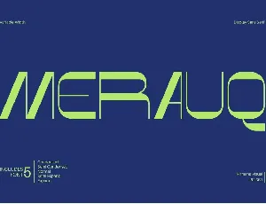 Merauq - Demo Version font