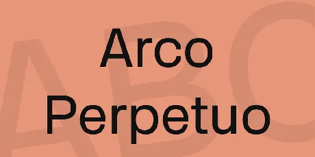 Arco Perpetuo font