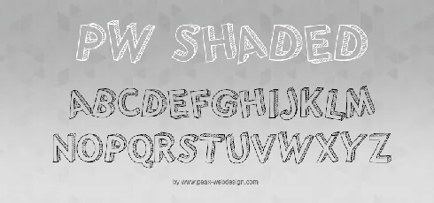 PWShaded font