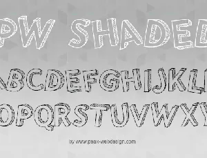 PWShaded font