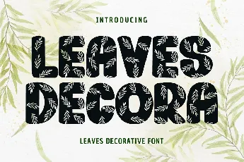 Leaves Decora font