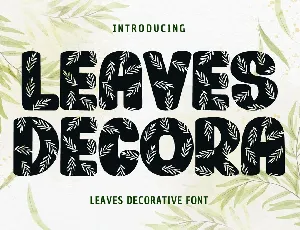 Leaves Decora font