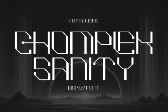 Chomplek Sanity font