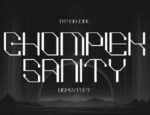 Chomplek Sanity font