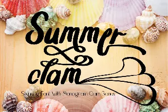 Summer_Clam font