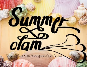 Summer_Clam font