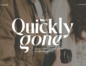 Quickly Gone font