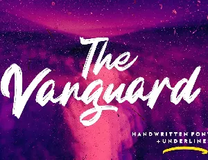 The Vanguard font