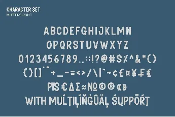 Mitters font