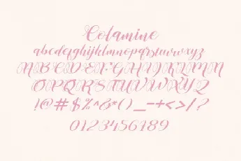 Colamine font