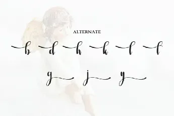 Angelsnow Script font