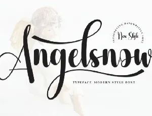 Angelsnow Script font