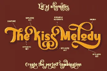 Kiss Melody font