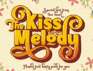 Kiss Melody font