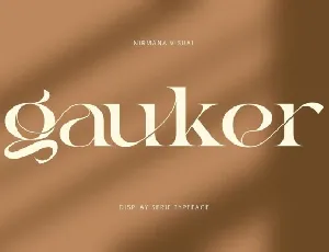 Gauker font