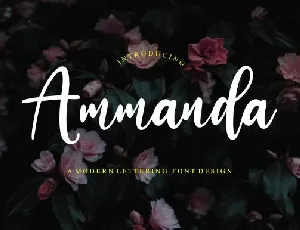 Ammanda Handwritten Script font